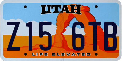 UT license plate Z156TB