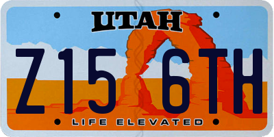 UT license plate Z156TH