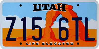 UT license plate Z156TL