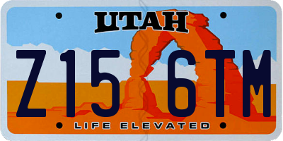 UT license plate Z156TM