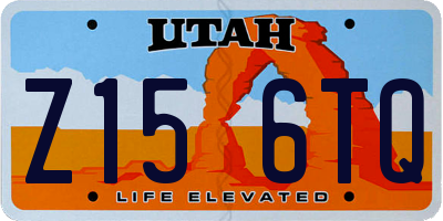 UT license plate Z156TQ