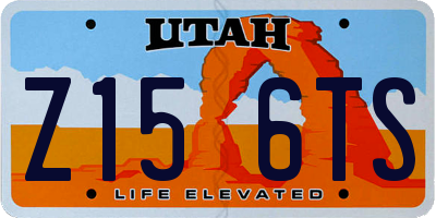 UT license plate Z156TS