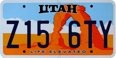UT license plate Z156TY