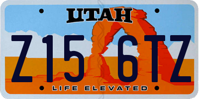 UT license plate Z156TZ