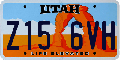 UT license plate Z156VH
