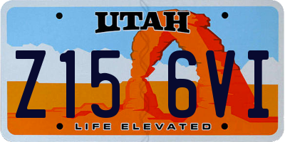 UT license plate Z156VI