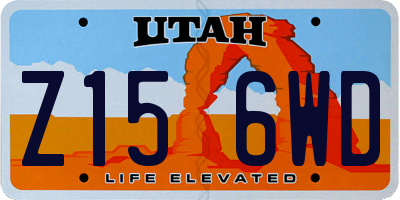 UT license plate Z156WD