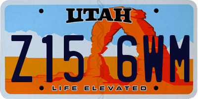 UT license plate Z156WM