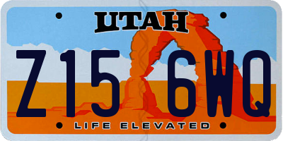 UT license plate Z156WQ