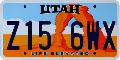 UT license plate Z156WX