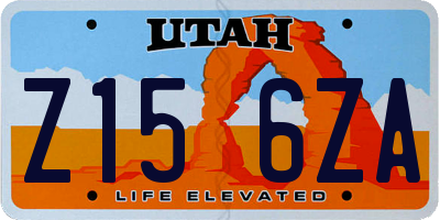 UT license plate Z156ZA