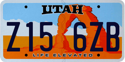 UT license plate Z156ZB