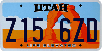 UT license plate Z156ZD