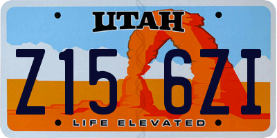UT license plate Z156ZI