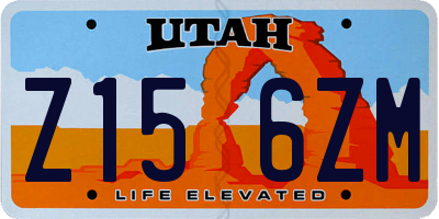 UT license plate Z156ZM
