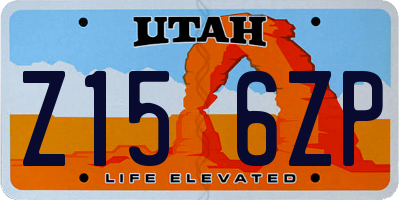 UT license plate Z156ZP