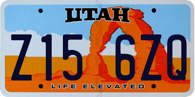 UT license plate Z156ZQ