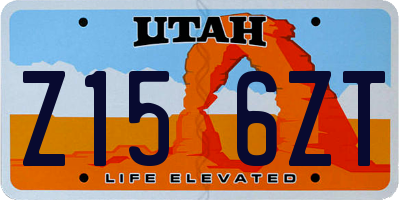 UT license plate Z156ZT