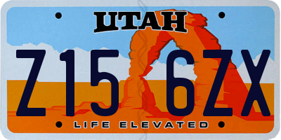 UT license plate Z156ZX