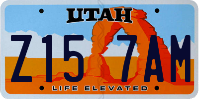 UT license plate Z157AM