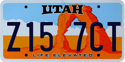 UT license plate Z157CT