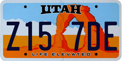 UT license plate Z157DE