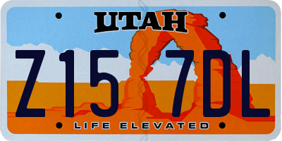 UT license plate Z157DL