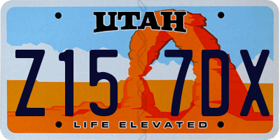 UT license plate Z157DX