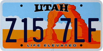 UT license plate Z157LF