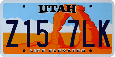UT license plate Z157LK