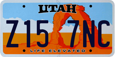 UT license plate Z157NC
