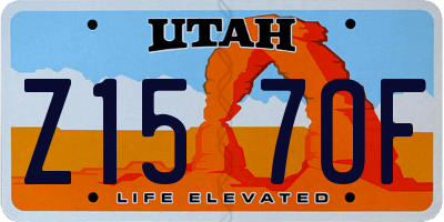 UT license plate Z157OF