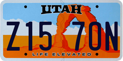 UT license plate Z157ON