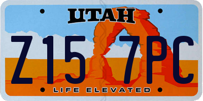 UT license plate Z157PC