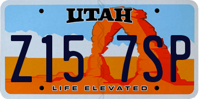 UT license plate Z157SP