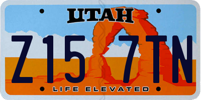 UT license plate Z157TN