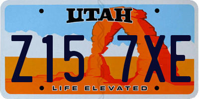 UT license plate Z157XE