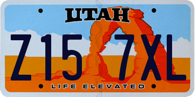 UT license plate Z157XL