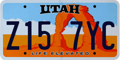 UT license plate Z157YC