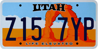 UT license plate Z157YP