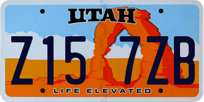 UT license plate Z157ZB