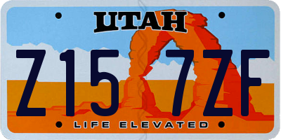 UT license plate Z157ZF