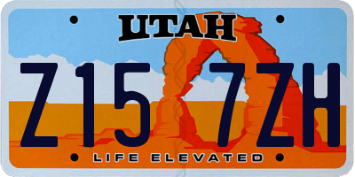 UT license plate Z157ZH