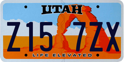 UT license plate Z157ZX