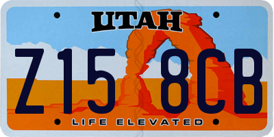 UT license plate Z158CB