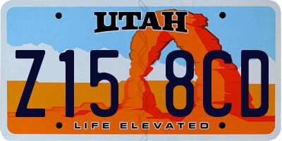 UT license plate Z158CD