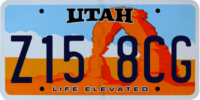 UT license plate Z158CG