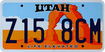 UT license plate Z158CM