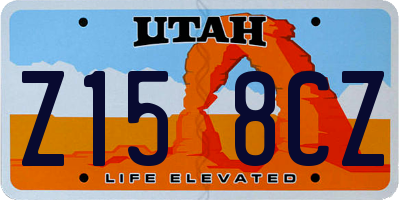 UT license plate Z158CZ