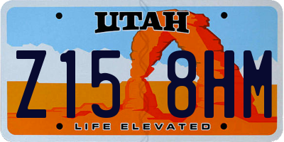 UT license plate Z158HM